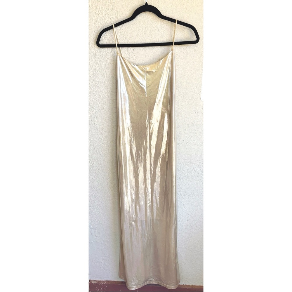 Reformation light gold dress